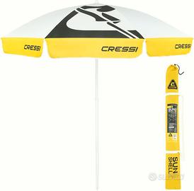 Ombrello Ombrellone da Esterno White/Yellow/Black