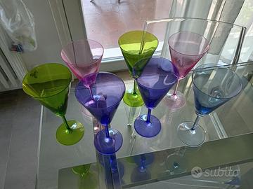 Bicchieri colorati