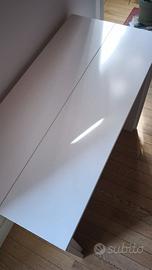 Tavolo consolle allungabile PEZZANI - bianco opaco