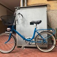 Bicicletta Graziella blu pieghevole