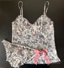 Top e slip ACCESSORIZE farfalle taglia S/M NUOVO