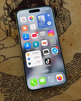 Apple iPhone 15 Pro 256Gb Titanio Bianco