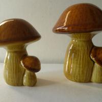 Grande pepe e sale ceramica forma funghi  vintage
