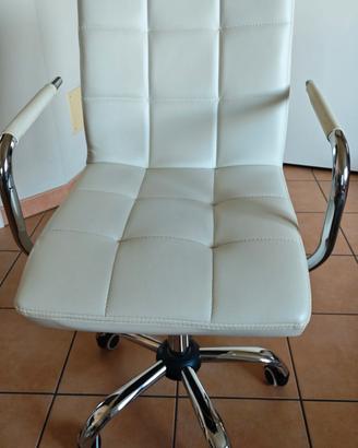 Sedia da ufficio bianca 