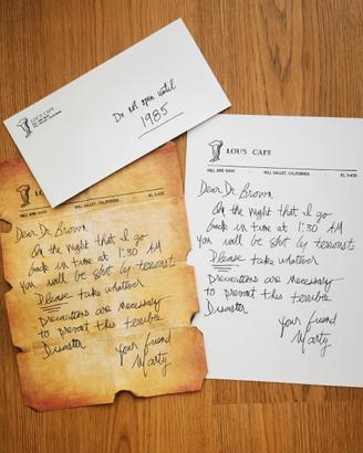 Set repliche Deluxe Lettere ritorno al futuro _