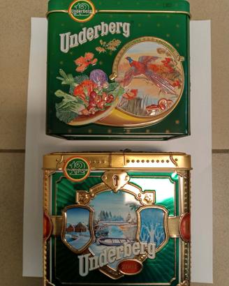 2 scttole in latta Underberg Collezione 2001, 2002