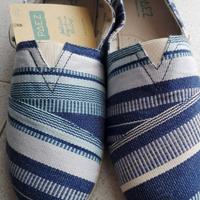 Scarpe ciabatte epadrillas blu MAI USATE Taglia 44