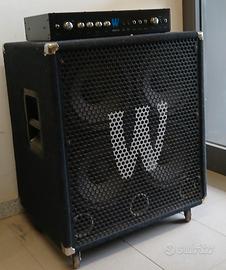 amplificatore basso elettrico testata cassa warwic