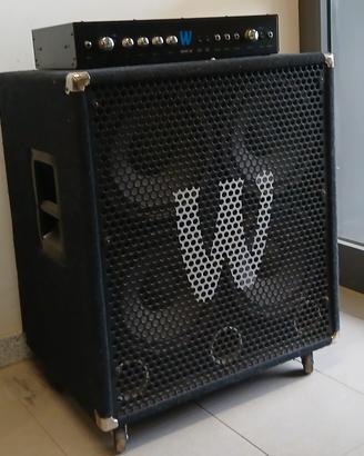 amplificatore basso elettrico testata cassa warwic