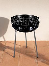 Barbecue a carbone tondo Ø30 cm in acciaio – Nuovo
