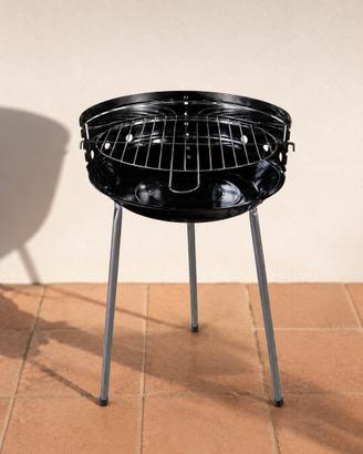 Barbecue a carbone tondo Ø30 cm in acciaio – Nuovo