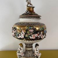 Vaso a coppa CAPODIMONTE