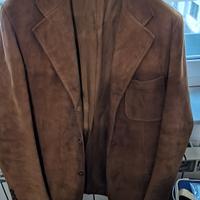 Giacca di renna scamosciata