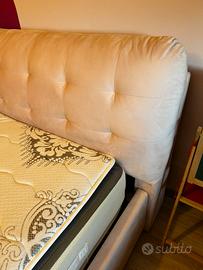 Letto 1 piazza e mezza - rosa - incluso materasso