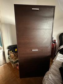 Scarpiera in legno 4 ante