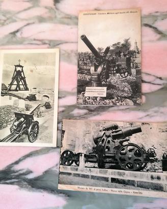 LOTTO 3 CARTOLINE CIMELI BELLICI E MUSEI DI GUERRA