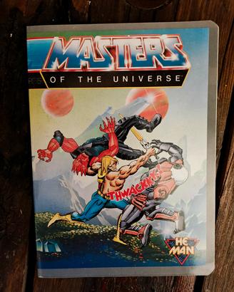 Quaderno A5 vintage Motu Action figure masters