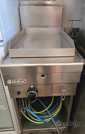 piastra frytop gas professionale ristorante 