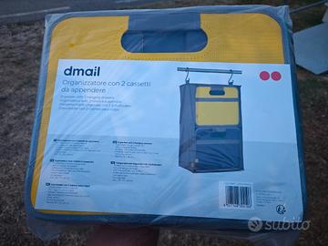 Organizzatore con 2 cassetti da appendere 
