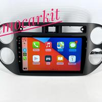 Autoradio 9" Android 13 Carplay 8+256Gb Per Tiguan