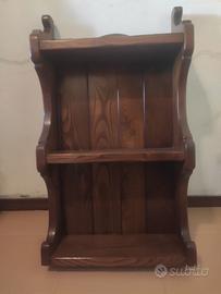 Set 3 mensole in legno di castagno