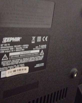 tv 32 pollici zephir no smart tv