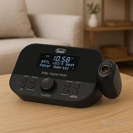 Trevi RC 85D8 DAB Radiosveglia Digitale con Proiez