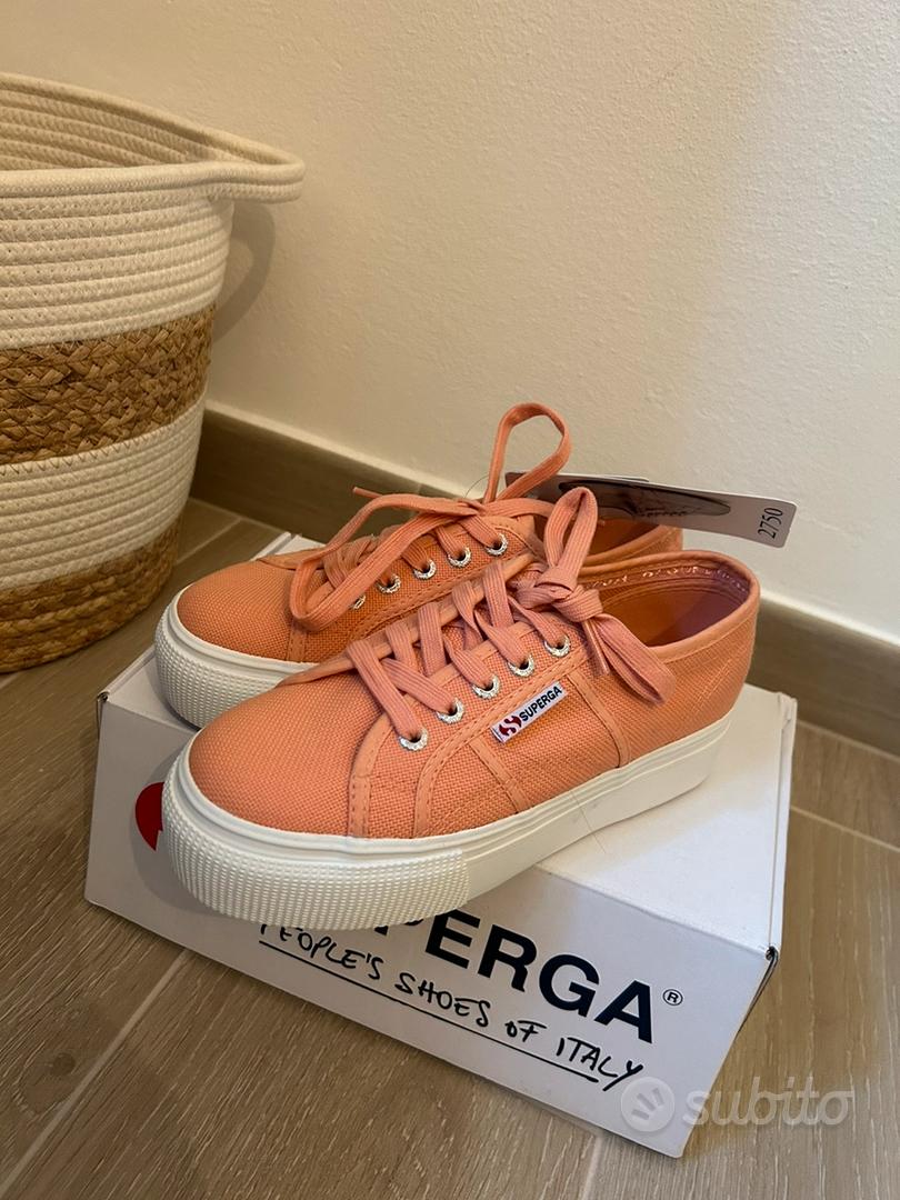 Superga alte outlet azzurre