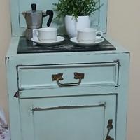 mobiletto cucina angolo caffè vintage 