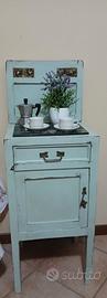 mobiletto cucina angolo caffè vintage 