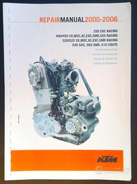 Manuale officina motore KTM 4T exc sx 2000/2006