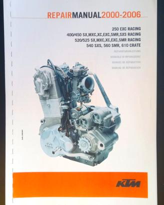 Manuale officina motore KTM 4T exc sx 2000/2006