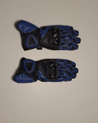 Guanti Moto Pelle Racing con Protezioni Carbonio