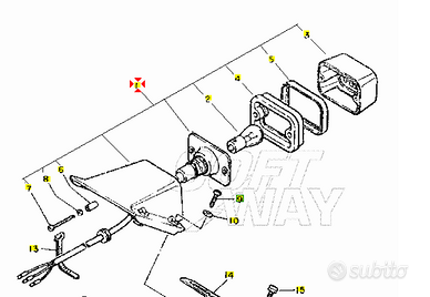 -Fanale post Yamaha TT600 36A845000000