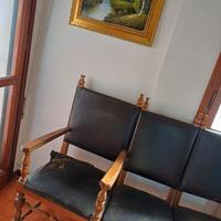 3 Sedie studio d' epoca