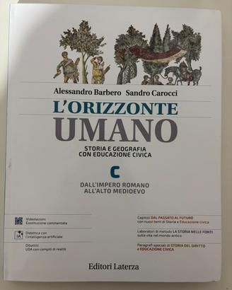Libro di testo:  l’orizzonte umano