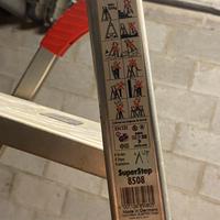 Scala Hailo 8 gradini alluminio con portaoggetti