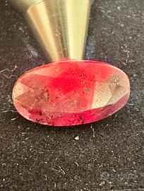 Rubino di sangue naturale Mozambico 27,38ct