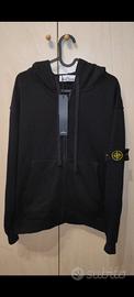 felpa nera con zip