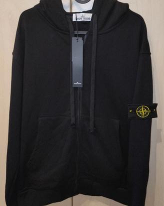 felpa nera con zip