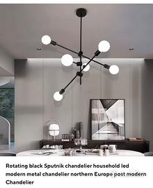 Lampadario con 6 lampadine Led incluse