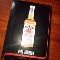 Insegna targa latta jim beam bourbon whisky birra