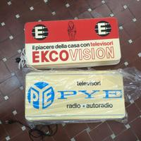 insegne Radio TV anni 50 vedi foto