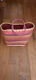 Borsa da mare in paglia
