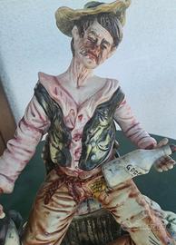 Statuina vintage in ceramica Capodimonte