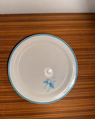 Set Piatti con Airone (Minimalista)