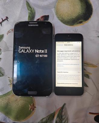 Apple iPhone SE 1 + Samsung Galaxy Note 2