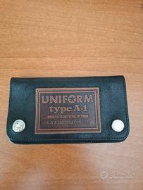 Portafoglio vintage da uomo in pelle americano