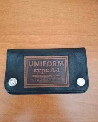 Portafoglio vintage da uomo in pelle americano