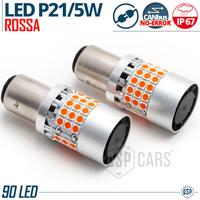 Lampadine LED P21/5W BAY15D ROSSA Super CANbus